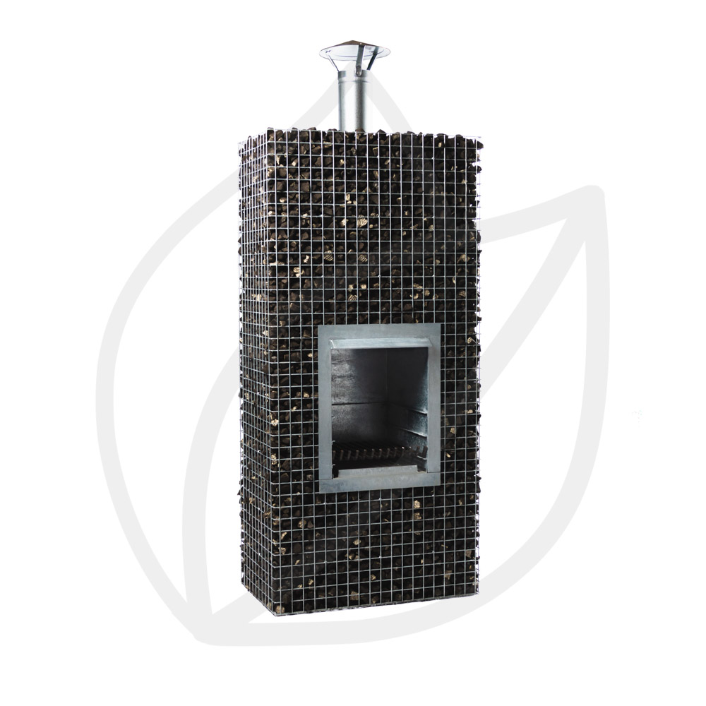 Gardsense Gabion Grill Cinder Gabion Grill Cinder