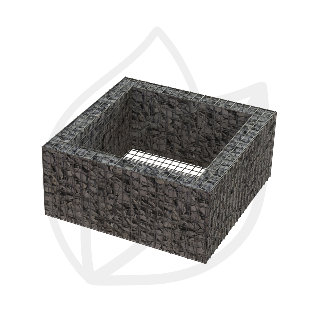 Schanskorf bloembak - 1m x 0.45m x 1m wd0.12m