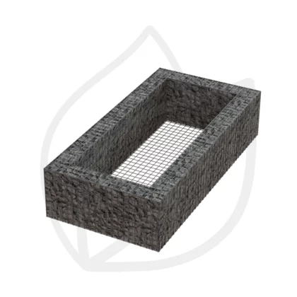 Schanskorf bloembak - 2m x 0.45m x 1m wd0.17m